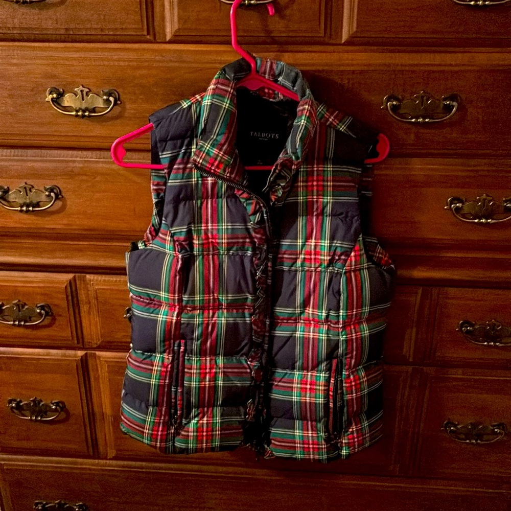 Talbots. Small. Petite. Puffy. Vest. So. Cute.